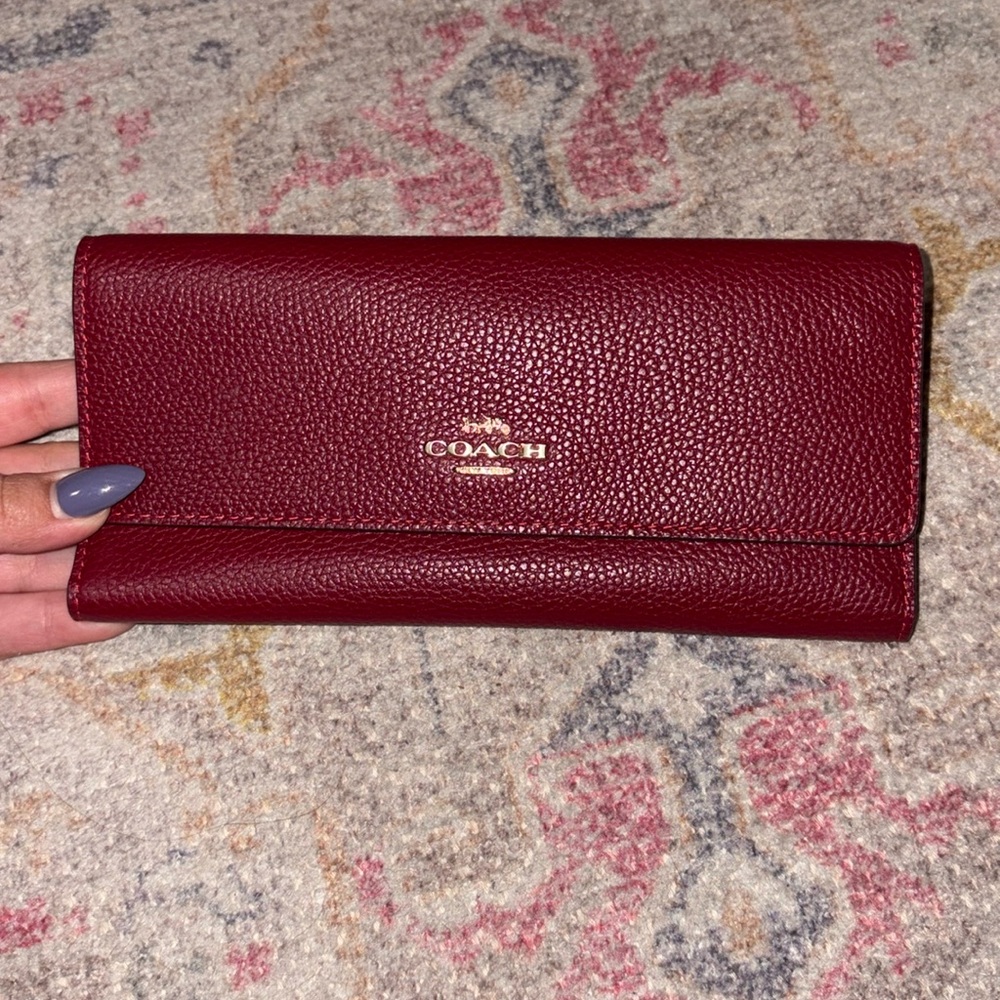 Brand New Coach Pebble Leather Wallet